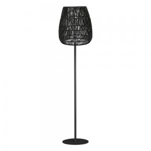 Golvlampa AGNAR inkl. SAIGON LAMPSKÄRM svart UTOMHUS, E27, höjd 154 cm