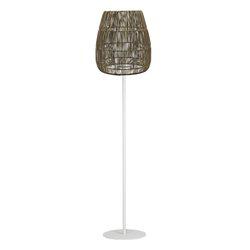 Golvlampa AGNAR inkl. SAIGON LAMPSKÄRM grå UTOMHUS, E27, höjd 154 cm