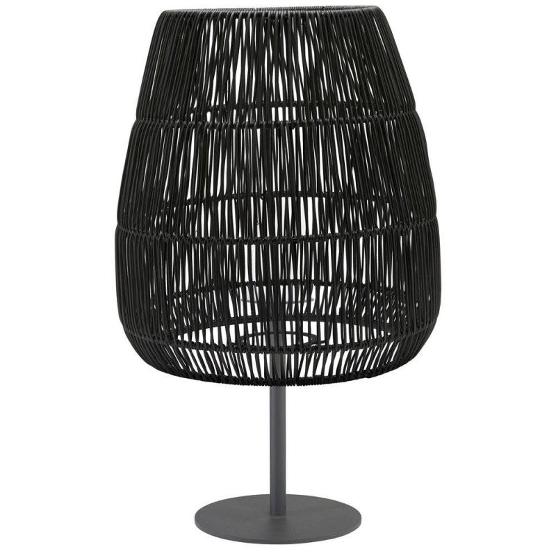Bordslampa AGNAR inkl. SAIGON LAMPSKÄRM svart UTOMHUS, E27, höjd 71 cm