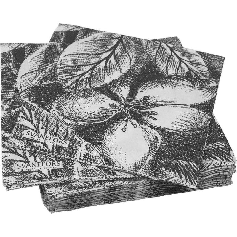 Sonia Pappersservett Svart 25P