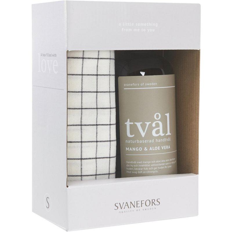 Presentförpackning, A box with love, Tvål & Handduk Cilly