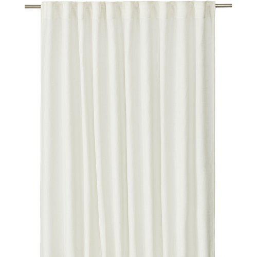 Gardinlängd Cecil, enfärgad med fin struktur, Stl, 2x145x260cm, offwhite