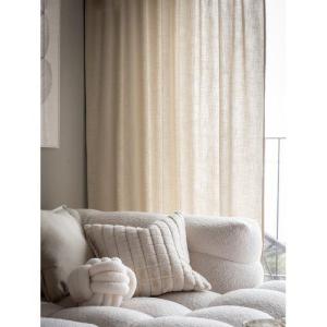 Gardinlängd Cecil, enfärgad med fin struktur, Stl, 2x145x260cm, linnefärg