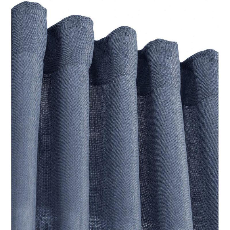Gardinkappa CECIL, 47x250cm, enfärgad, blå