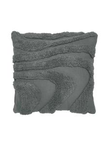 Svea Kuddfodral, tuftat i Asfalt, Strl: 45x45cm