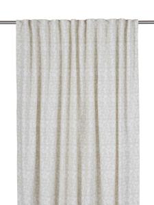 Gardin med tryckt mönster, De Mina, av Carl Larsson 2 Pack, Beige, Stl: 2x140x280cm