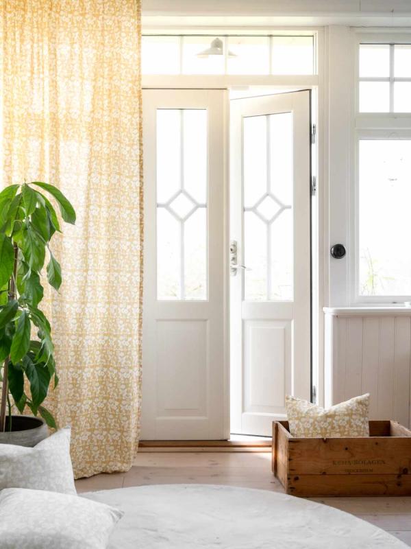 Tunna gardinlängder i gult