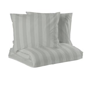 Bäddset MIRAGE KINGSIZE, stilig vävd rand med hotellkänsla i skön satin i ljusgrått
