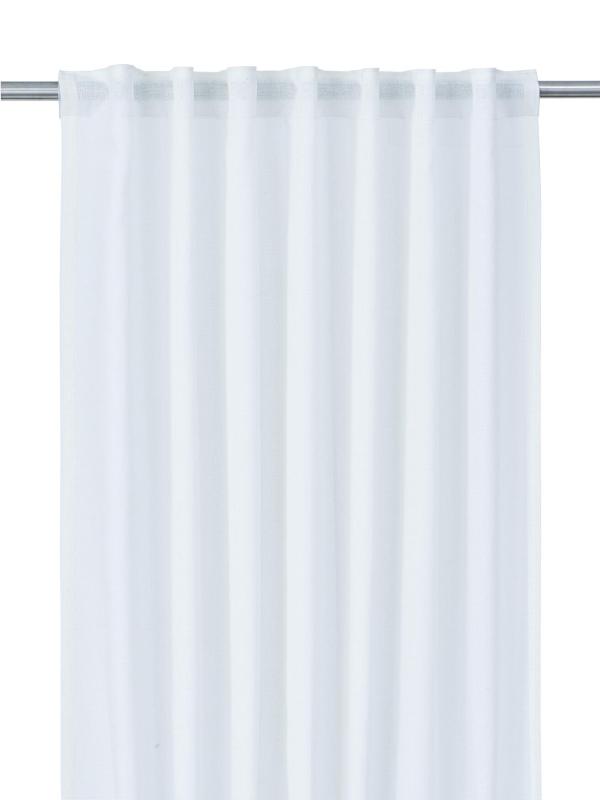 Gardin Diana, enfärgad, strukturerad, Stl.2x140x280cm, Offwhite