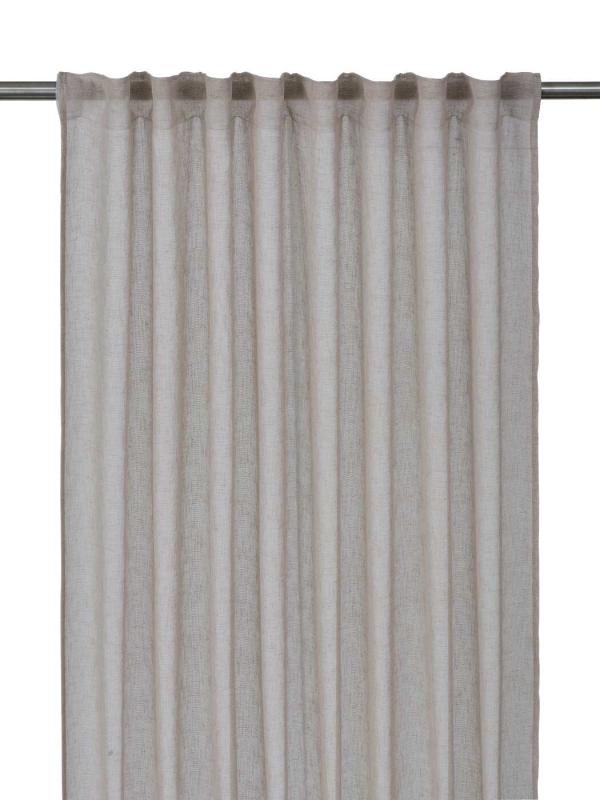 Gardin Diana, enfärgad, strukturerad, Stl.2x140x280cm, beige