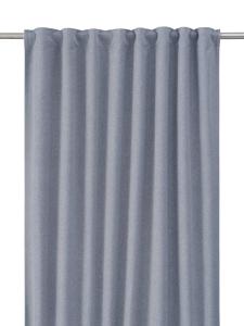 Gardin Jane, enfärgad mörkläggande gardin med multiband, Stl. 2x140x270cm, Grå