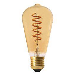 Lampa SPIRAL ELECT LED, E27, Guldtonad, Edison, 2000K