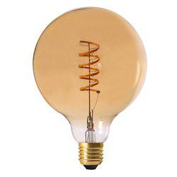 Lampa SPIRAL ELECT LED, E27, Guldtonad, Glob 125mm, 2000K