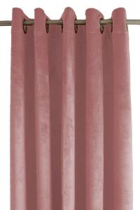 Sammet, öljettlängd, med extra tyngd för vackert fall, rosa
