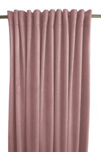 Gardinlängd Sammet, enfärgad med extra tyngd för vackert fall, Stl. 2x140x300 cm. rosa