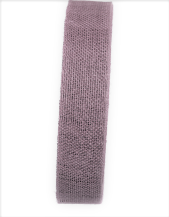 Textilband, enfärgat, Bredd 25mm, biologiskt nedbrytbart, ljuslila