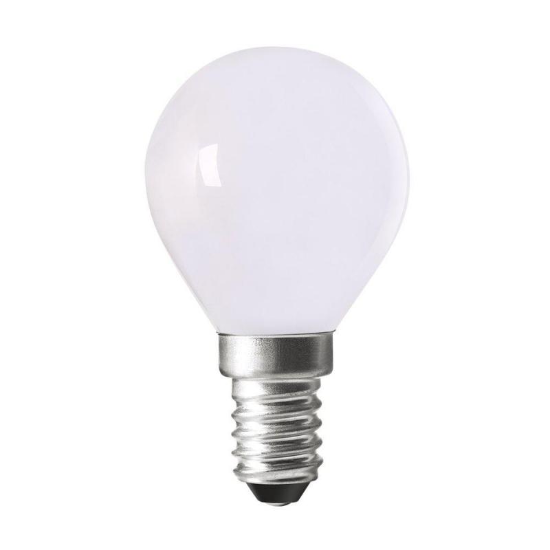 Lampa PEARL LED, E14, Bulb vitt opalglas, 2700K