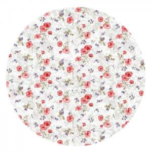 Rund blommig vaxduk