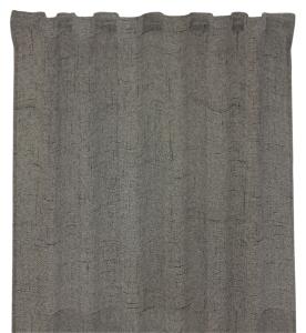 Mörkläggningsgardin ARIZONA, extra lång, black out, enfärgad, melerad i mörkgrå