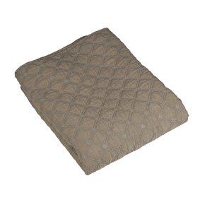 Överkast MONDO, 180x260cm, quiltning i rutor, lin