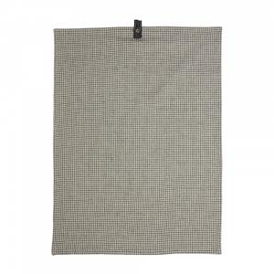 Kökshandduk RASMUS, rutig i grått och vitt