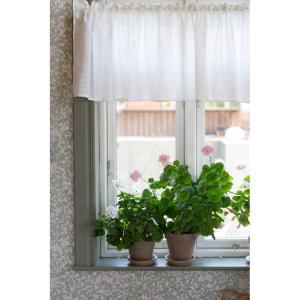 Gardinkappa BROOKLYN, enfärgad i offwhite i tyg med struktur