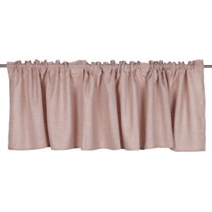 Gardinkappa BROOKLYN, enfärgad i ljusrosa i tyg med struktur