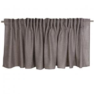 Gardinkappa BROOKLYN, enfärgad, Stl. 55x250cm, grå
