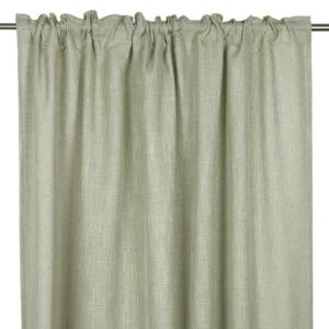 Gardinlängd BROOKLYN, enfärgad i ljusgrönt i tyg med struktur