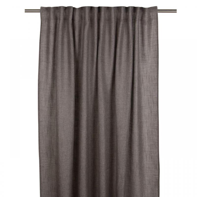 Gardinlängd BROOKLYN, extralång enfärgad, grå
