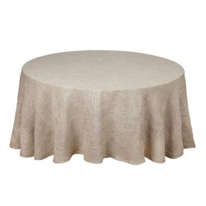 Rund stor Duk ALAN, enfärgad i ett grövre tyg i linnefärg