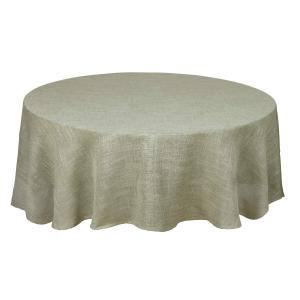 Rund stor Duk ALAN, enfärgad i ett grövre tyg i grönt