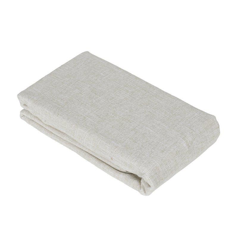 Stor Duk ALAN, extra lång, enfärgad i ett grövre tyg i ljus linnefärg