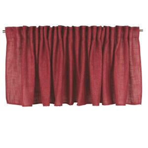 Gardinkappa ALAN, enfärgad, röd Stl.55x250cm