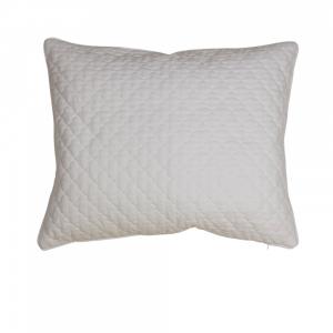 Kuddfodral PAZ, quiltat, vit