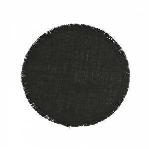 Tablett VILLE  Ø38, rund, svart