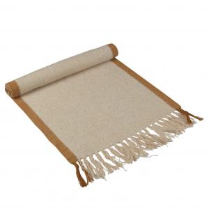 Löpare FOLKE 40x140 cm lin och cognac