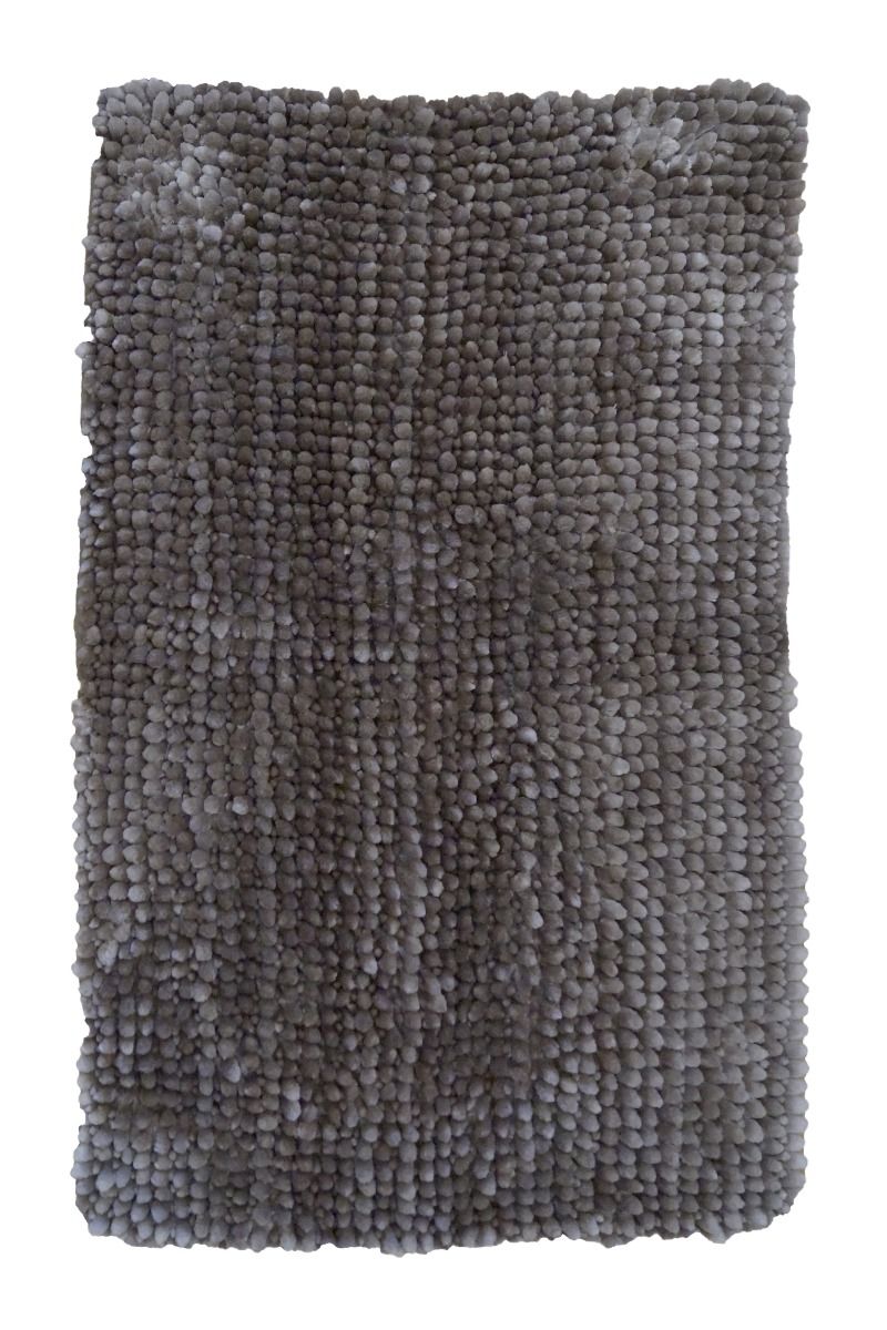 Badrumsmatta CARAT i mjuk chenille med härlig lyster, stl. 50x80cm, linnefärg
