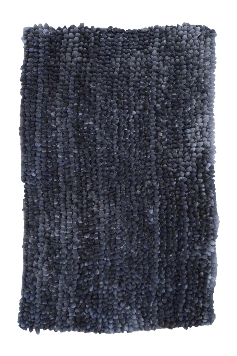 Badrumsmatta CARAT i mjuk chenille med härlig lyster, stl. 50x80cm, grå
