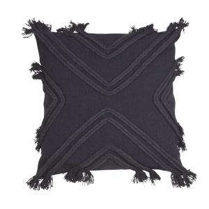 Kuddfodral ROPE, påsydda repdetaljer, Marin Blå 48x48cm