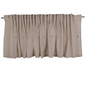 Gardinkappa ANNA, broderad kvist, 55X250cm Lin