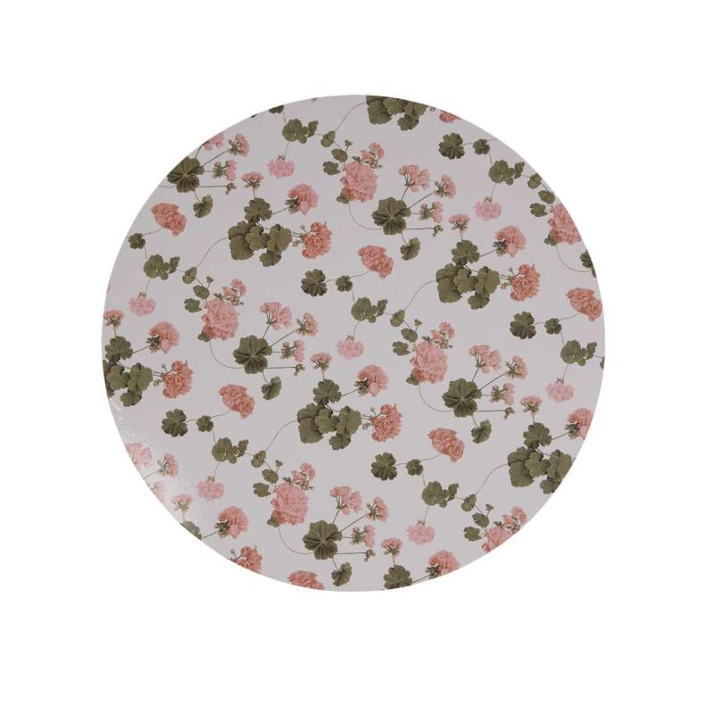 Tablett PELARGON, mdf, Ljusrosa, Ø38 cm