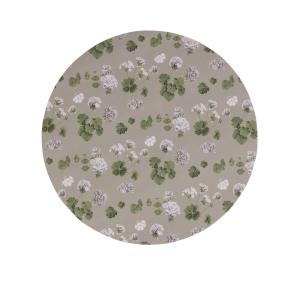 Tablett PELARGON, mdf, grå, grön Stl. diameter 38 cm
