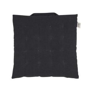 Sittdyna Vide, enfärgad, återvunnen textil, med handtag, Stl. 38X38 cm, svart