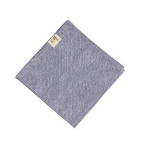 Tygservett, liten duk VIDE, återvunnen textil, enfärgad, denimblå