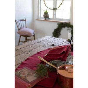 Servett VIDE, återvunnen textil, enfärgad, stl.45X45cm, röd