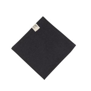 Servett VIDE, 45X45cm, återvunnen textil, enfärgad, svart