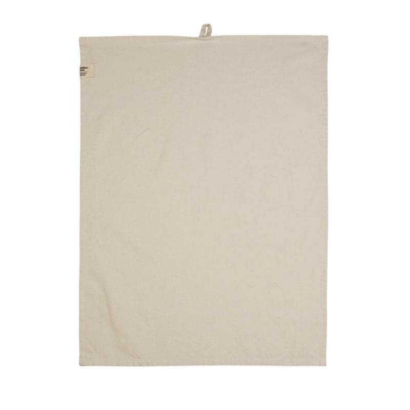 Kökshandduk VIDE, återvunnen textil, enfärgad, Stl. 50X70 cm, offwhite