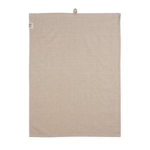 Kökshandduk VIDE, återvunnen textil, enfärgad, Stl. 50X70 cm, sand
