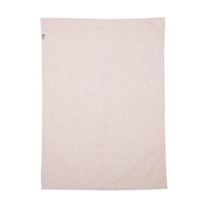 Kökshandduk VIDE, enfärgad i återvunnen textil i ljusrosa